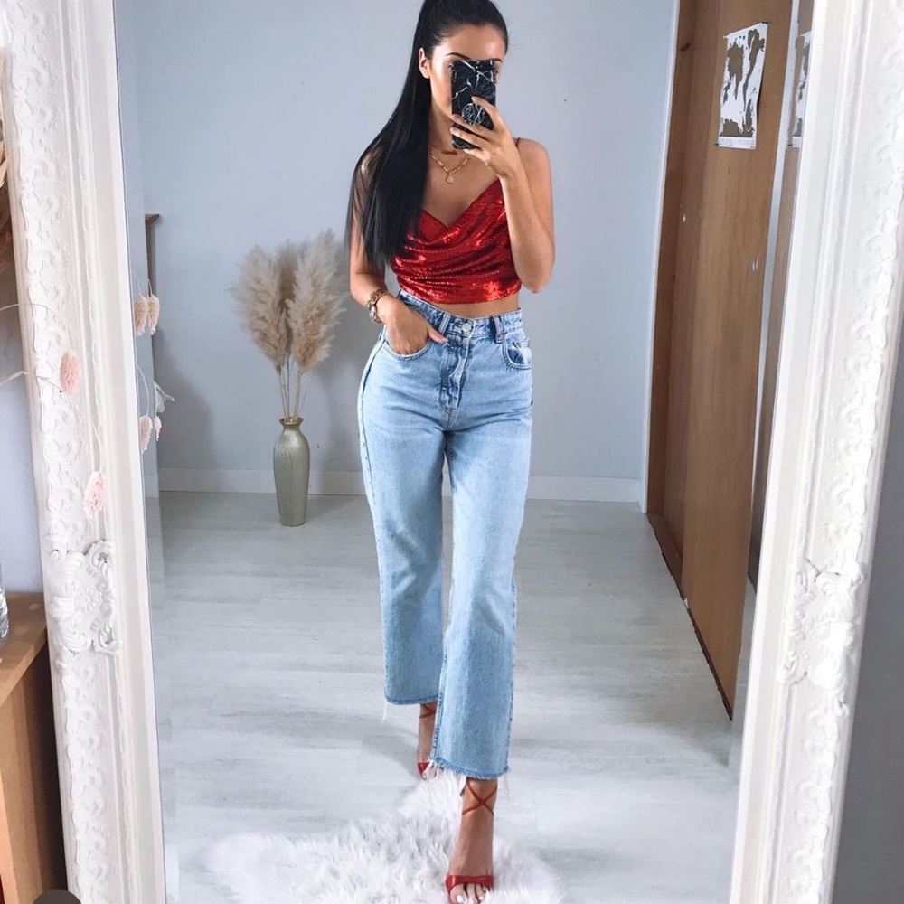Zara sparkly top bloggers fav